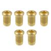 Tooyful 6 Pieces Iron Guitar Through Body String Mounting Ferrules Bushings for Electric Guitar Replacement Parts