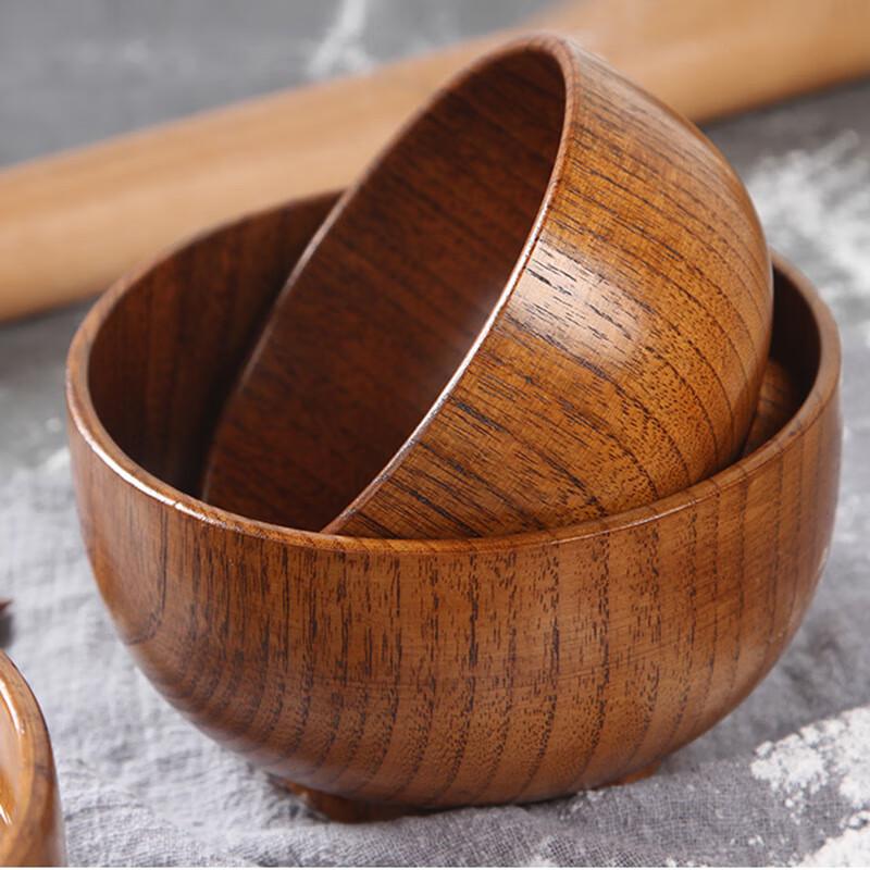 Japanese Style Solid Wood Dining Bowls