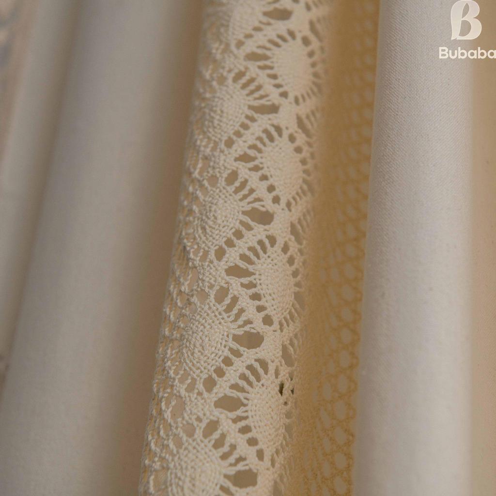 Amerikanische Polka Dot Häkel-Patchwork-Vorhänge für Wohnzimmer, Schlafzimmer oder Erkerfenster