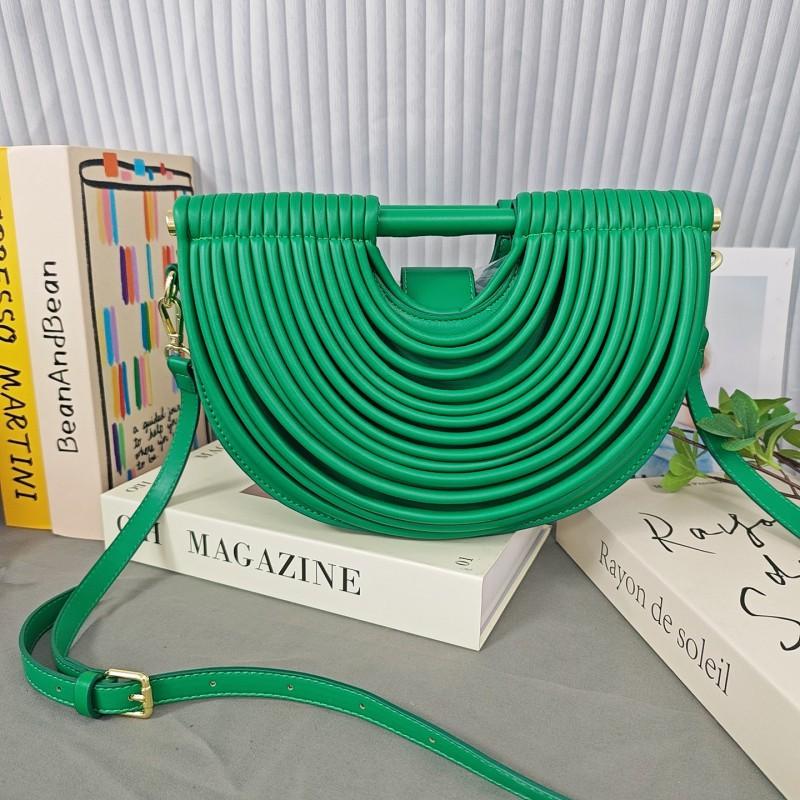 Bags Portable Woven Single-shoulder Diagonal Handbags Female Niche High-end Personalized Fashion