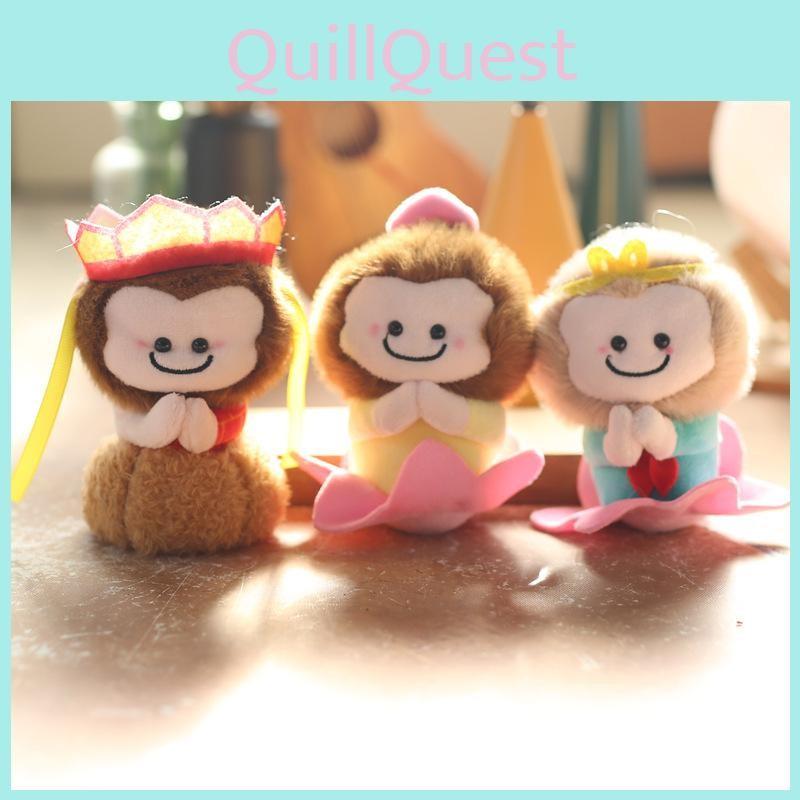 The Journey To West  Monkey King Plush Stuffed Toy Keychain For Backpack Decor