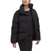 Adidas Big Baffle Logo Print Stand Collar Down Jacket Women Outerwear Black HN9934