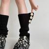 Lolitas Leg Warmers for Women Girls Button Leg Warmer Winter Knitted Long Socks Gothic Harajuku Leg Cover Streetwear