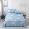 100% Cotton Country Floral Flat Sheet 3 Pieces Tulip Bed Sheet Set Soft Botanical Flower Blossoms Bed Cover with 2 Pillow Cases