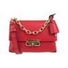 Cece Gold Buckle Flip Solid Color Chain Style Leather Shoulder Handbag Regular Women's Style True Red