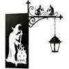 Gothic Iron Witch Bookshelf Lamp Black Metal Mini Shelf Lamp Book Nook Light  for Reading Nook