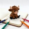 Tier Yak Figur Humorvolles Tier 3D Gedruckte Braune Yak Figur Für Schreibtisch Zuhause Und Auto Innenraum Dekorationen