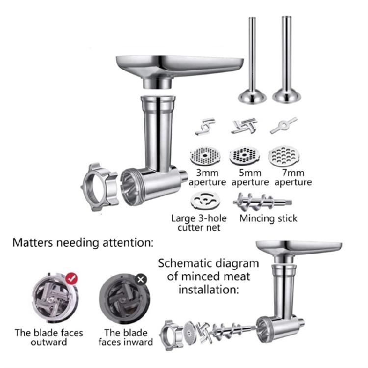 Food Grinder Attachment Slicer And Shredder Meat Stuffer For KitchenAid Stand