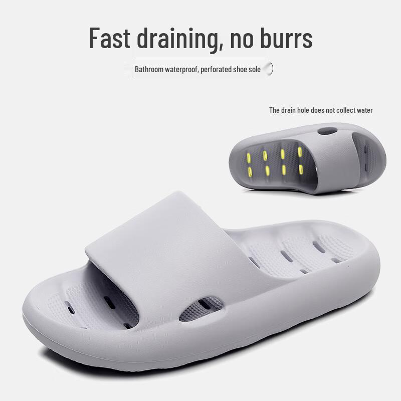 GUOLUOFEI Cloud-Feel Draining Bathroom Slippers 40-41