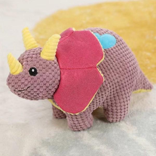 Petka Puppy Large Dog Medium Dog Squeak Toy Dinosaur Doll Set, 2 Pieces