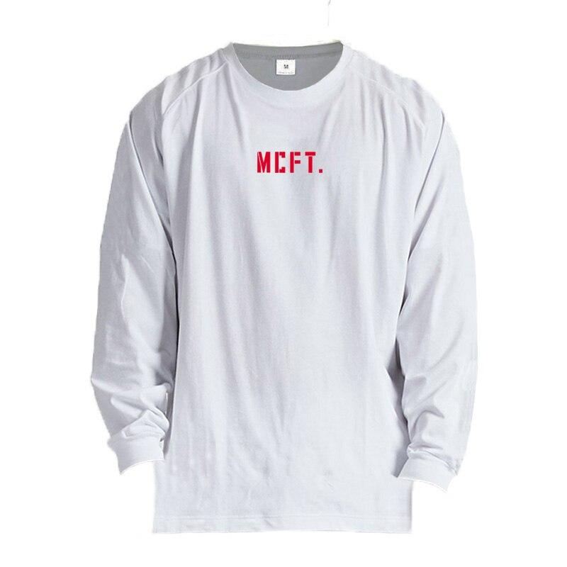 

Muscleguys, летняя трендовая хлопковая нижняя рубашка в стиле хип-хоп с длинными рукавами, весенне-осенний тонкий спортивный топ для фитнеса XXL