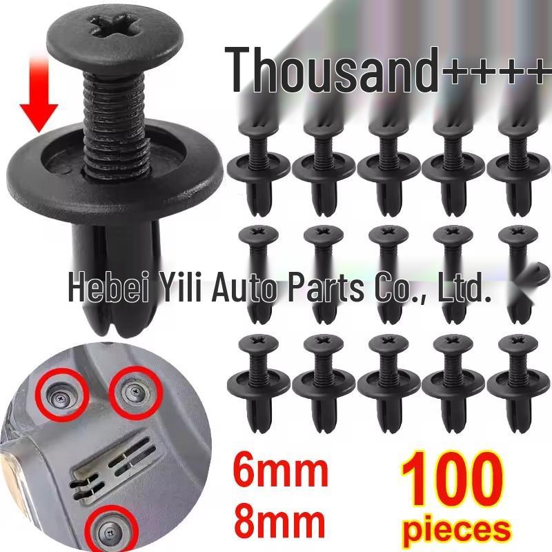 8/6 Mm Plastic Rivet Fender Push Pin Clip Car Expansion Screw Fixing Buckle
