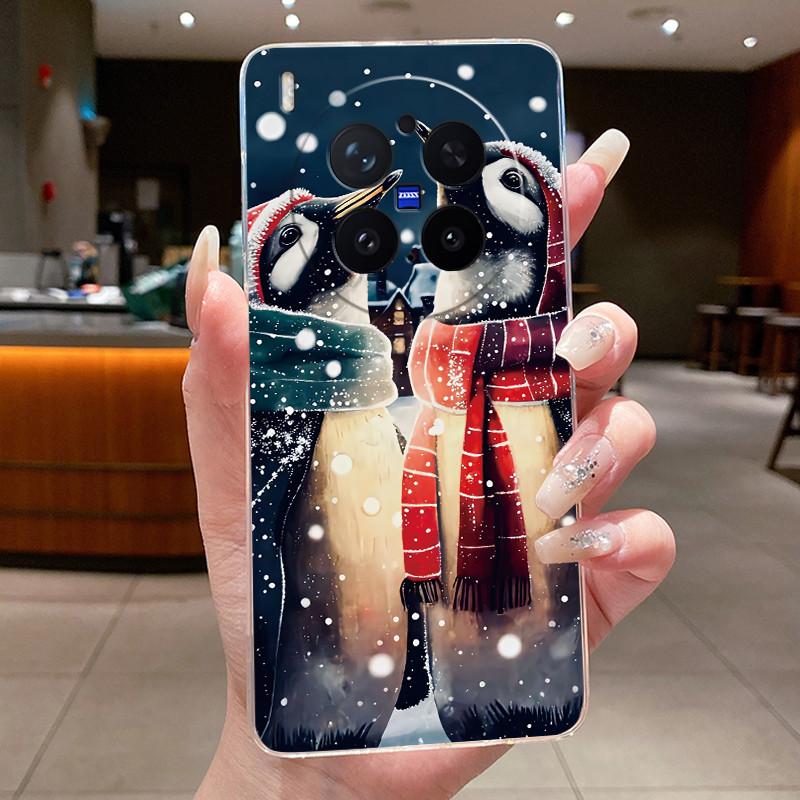 Trendy Fashion Erupting Volcano Pattern Phone Case For Vivo X300 Pro Clear TPU Soft Cover Anti-scratch Couple Protective Shell