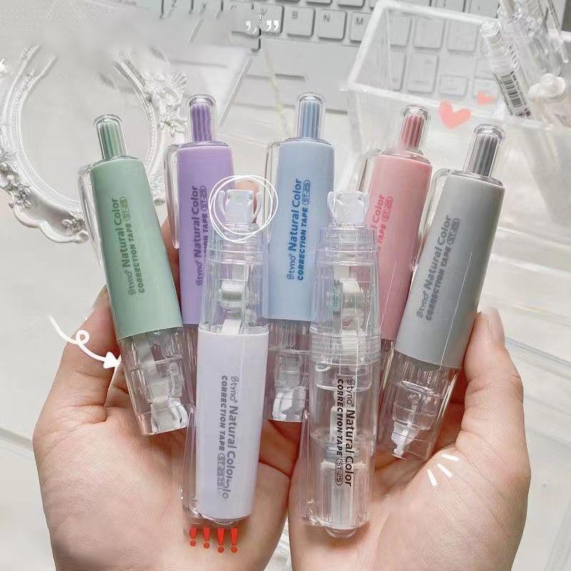 5 mm * 6 m große Korrekturbänder Kawaii Presstyp Korrekturbänder mit austauschbarem Kern Korrektor Koreanisches Briefpapier Bürobedarf