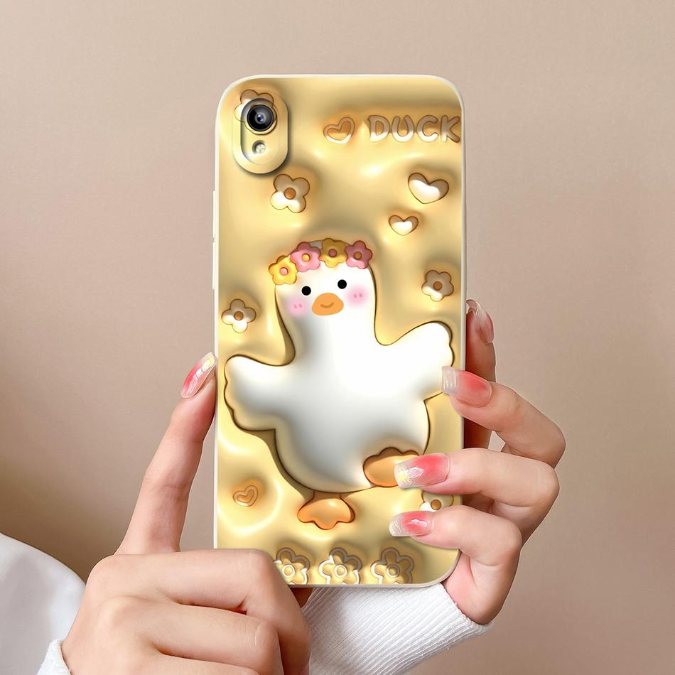 For Vivo Y93 Y93S Y91C Y91i Y90 Y1S Case Fashion Design Camera Protection Shockproof Back Cover Soft Liquid Silicone Phone Cases