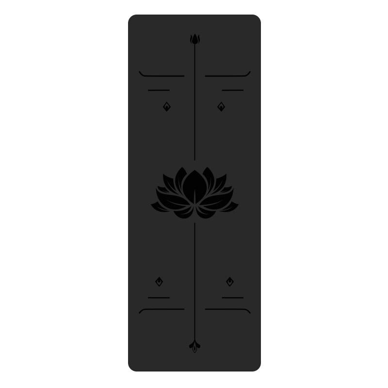 5Mm Natural Rubber PU Yoga Mat Thickened Non-slip Professional Position Line Yoga Mat