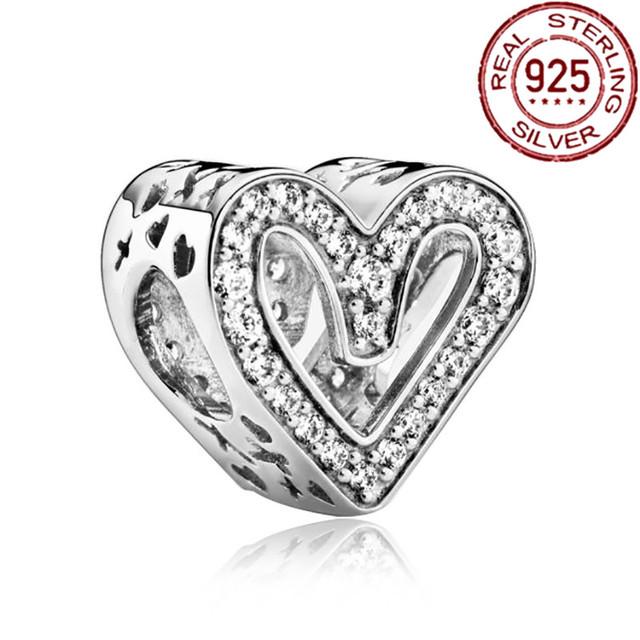 Charms Nou Sosire Mărgele Argint Sterling 925 Cruce orbitoare Dragoste Inimă Parfum Pandantive Se potrivesc brățării originale Bijuterii