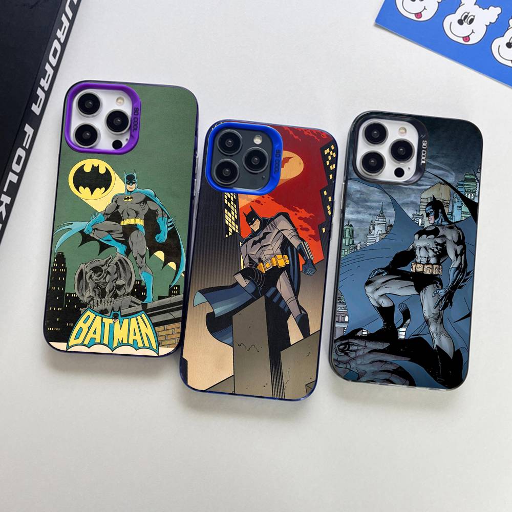 W-Batmans-r Phone Cover For IPhone 16 15 14 13 12 11 17 Pro Max Plus Color Silver Shell