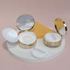 Portable Powder Box Handheld Empty Loose Powder Pot With Sieve Cosmetic Travel Makeup Jar Sifter Container With Powder Puff