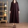 Knitted Dress Autumn and Winter New Fashion Loose Large Size Medium and Long Medium Mother Knee Sweater Skirt Women
