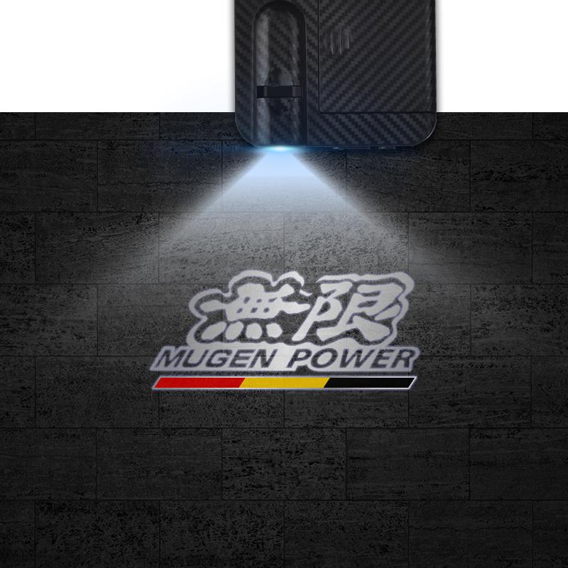 

1/2PCS For Mugen Power Logo LED Courtesy Lamp Car Door Welcome Light Ghost Shadow Light For Honda Civic Typer Accord CRV HRV Fit 1x