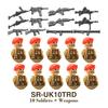 DIY WK2 Infanterie Sanitäter Soldat Motorrad Sowjetische US-Armee Militär Waffe Waffen Baustein Ziegel Kinder Kind Geschenke Spielzeug