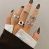 Vintage Distressed Butterfly Snake-shaped Ring Set - Multi-jointed Open-ended Set Ring Set