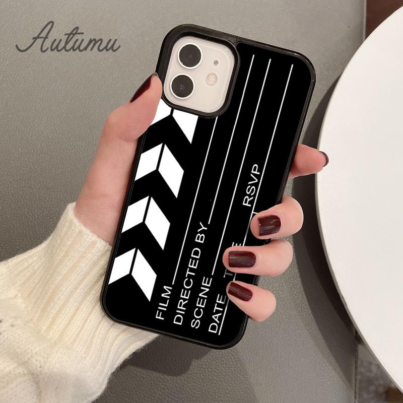 Clapper board Phone Case for iPhone 11 12 13 14 Pro Max mini X XR XS SE 2020 5 6S 7 8 Plus Samsung Galaxy S21 S22 Cover shell