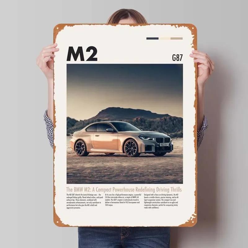 BMW Schild Oldtimer Poster Retro Metall Blechschild Plakette für Garagen Wandkunst Dekoration Kaffee Bar Vintage Heimdeko Artikel Zimmer