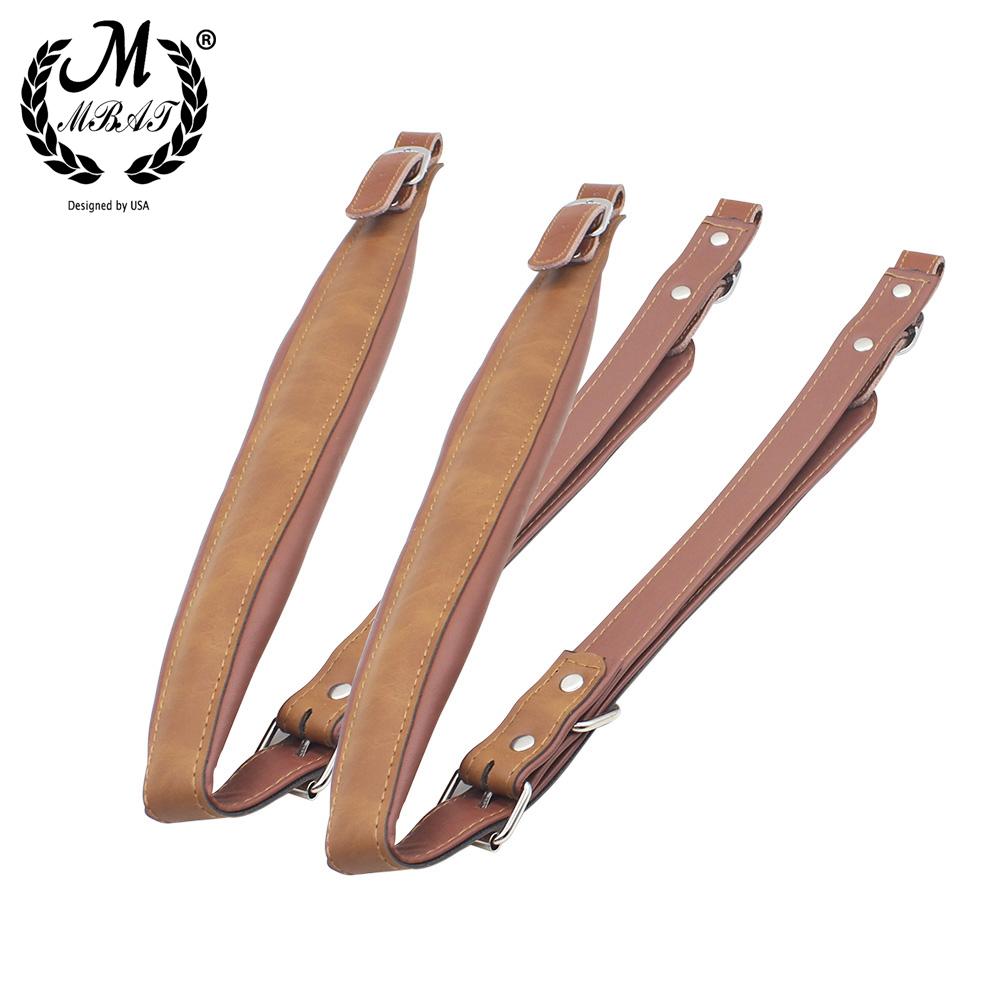 M MBAT Pair of Adjustable Synthetic Leather Accordion Straps High-quality Accordion Accessory For 16-120 Bass Accordion