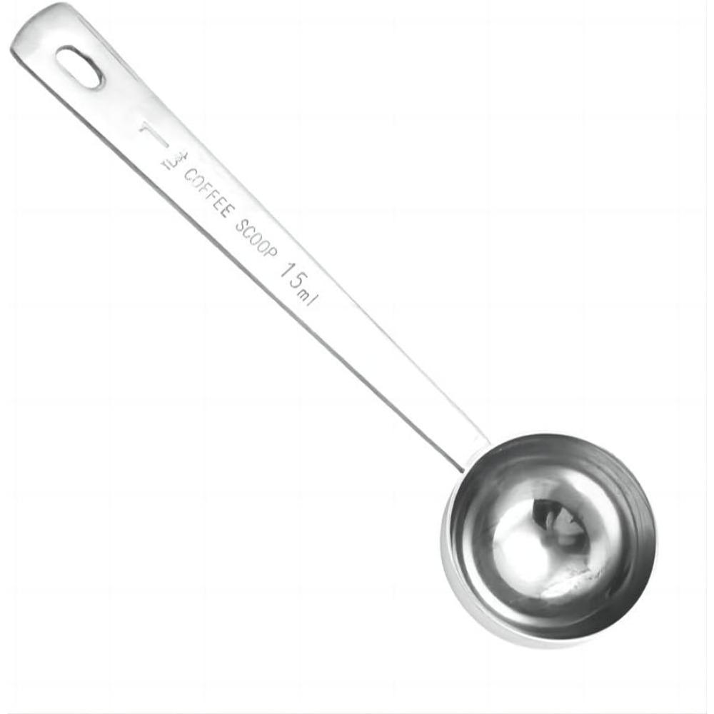 15/30ml coffee measuring spoon, stainless steel milk powder long handle measuring spoon, kitchen creative coffee spoon