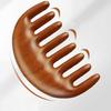 Sandalwood Massage Comb Head Meridian Scalp Comb Face Eye Shoulder Neck Scraping Treatment Anti-Static Wide Tooth Comb