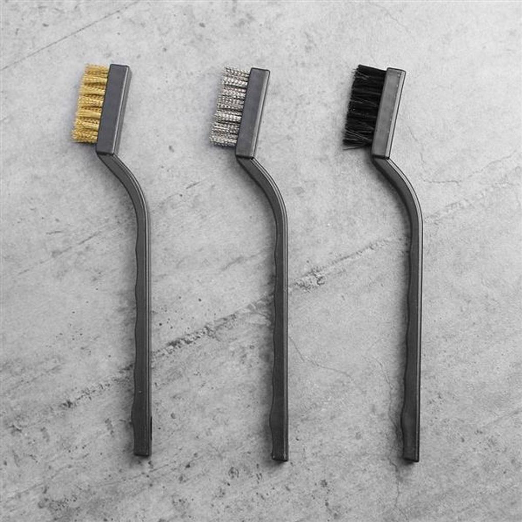 Clean Wire Brush 3 Types/Iron Brush Rust Removal Wire Brush Cleaning Brush