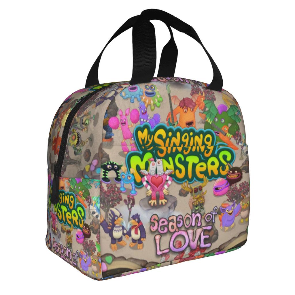 My Singing Monsters Lunchtasche Herren Damen Kühl- und Warmhalte-Isolierbox für die Schule