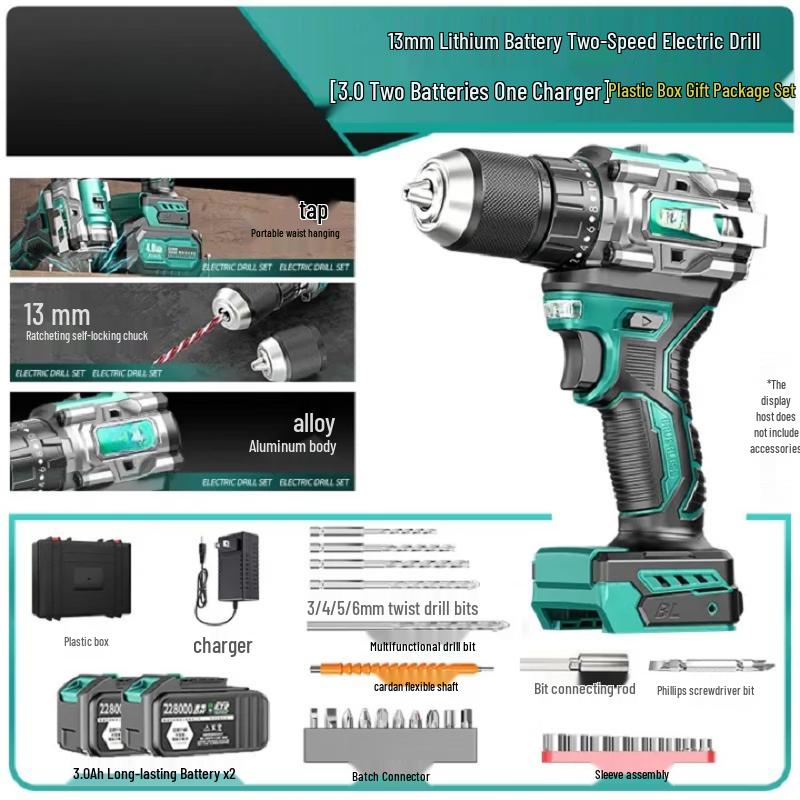 OLOEY High-Speed Brushless Electric Drill CN plug (adapter included)