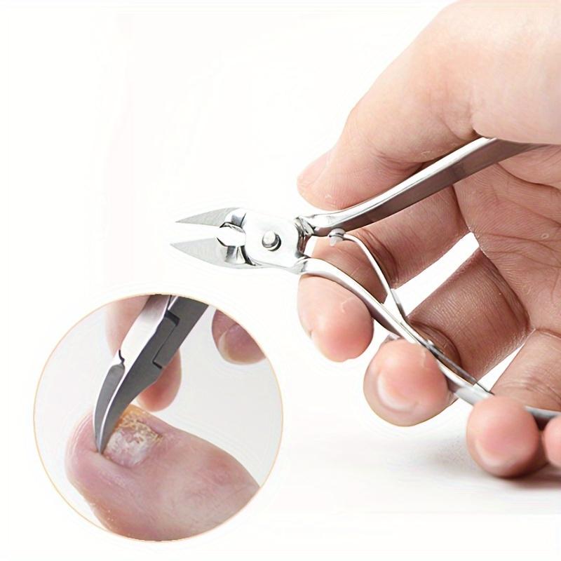 1pc Professional Stainless Steel Cuticle Nippers, Precision Manicure & Pedicure Tool, Safe Cuticle Removal, Nail Care & Grooming, Unscented