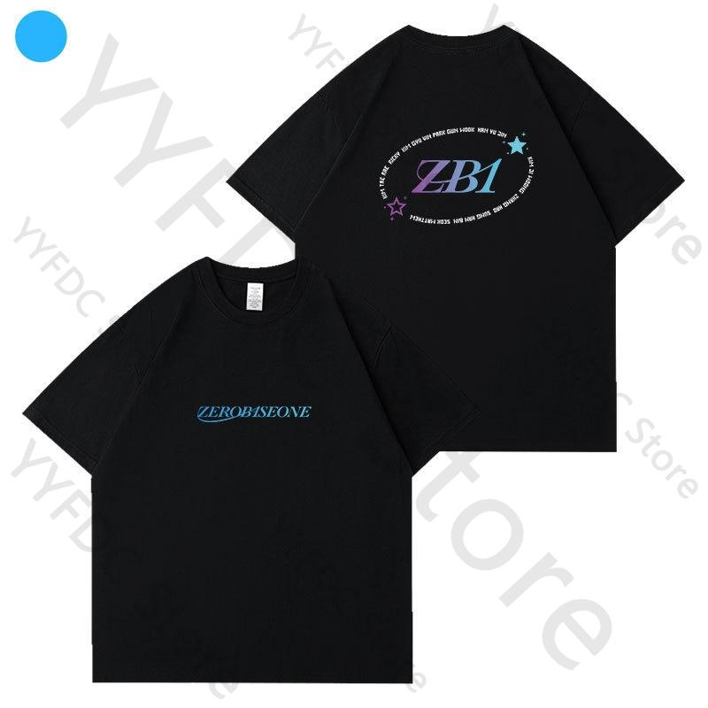 ZB1 T Shirt Kpop ZEROBASEONE Concert Same Fans Tshirt Summer High Quality Cotton Short Sleeve Tee Tops Unisex Women Loose Clothes