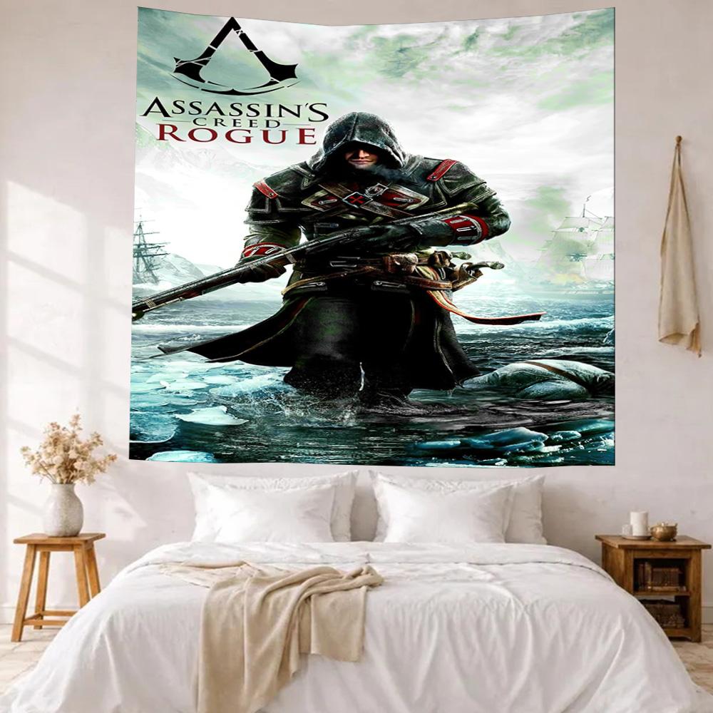 Assassin's Style Wanddeko Wandteppich Kunst Für Haustier-Gedenken Geburtstag Hochzeitsparty Kulisse Familiengeschenk