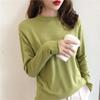 Women's Autumn and Winter Semi High Neck Sweater Thick Loose and Slimming Pullover Knitted Sweater