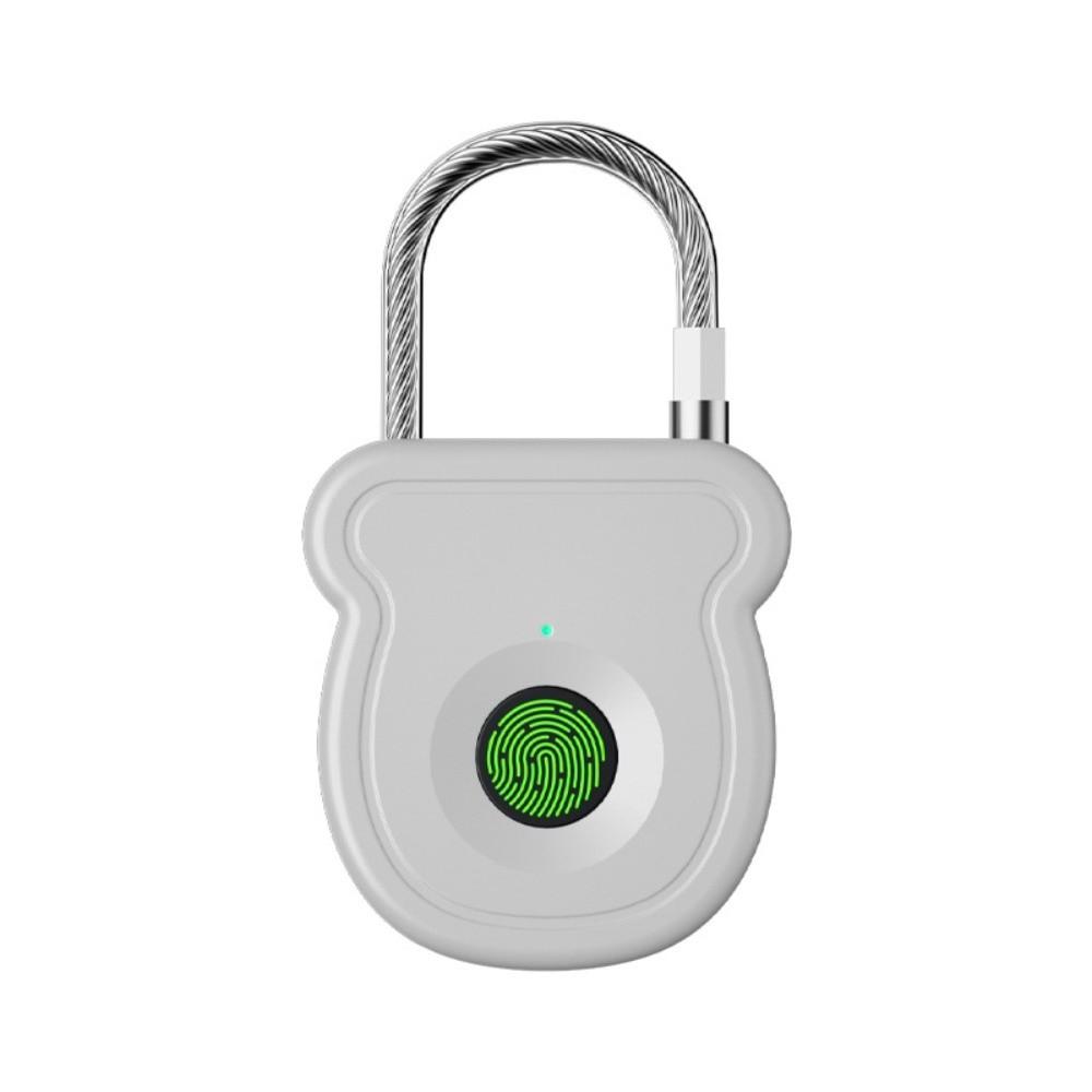 

Waterproof Smart Padlock 0.5sec Unlock Rechargeable Padlock Smart Anti-theft Lock Drawer серый