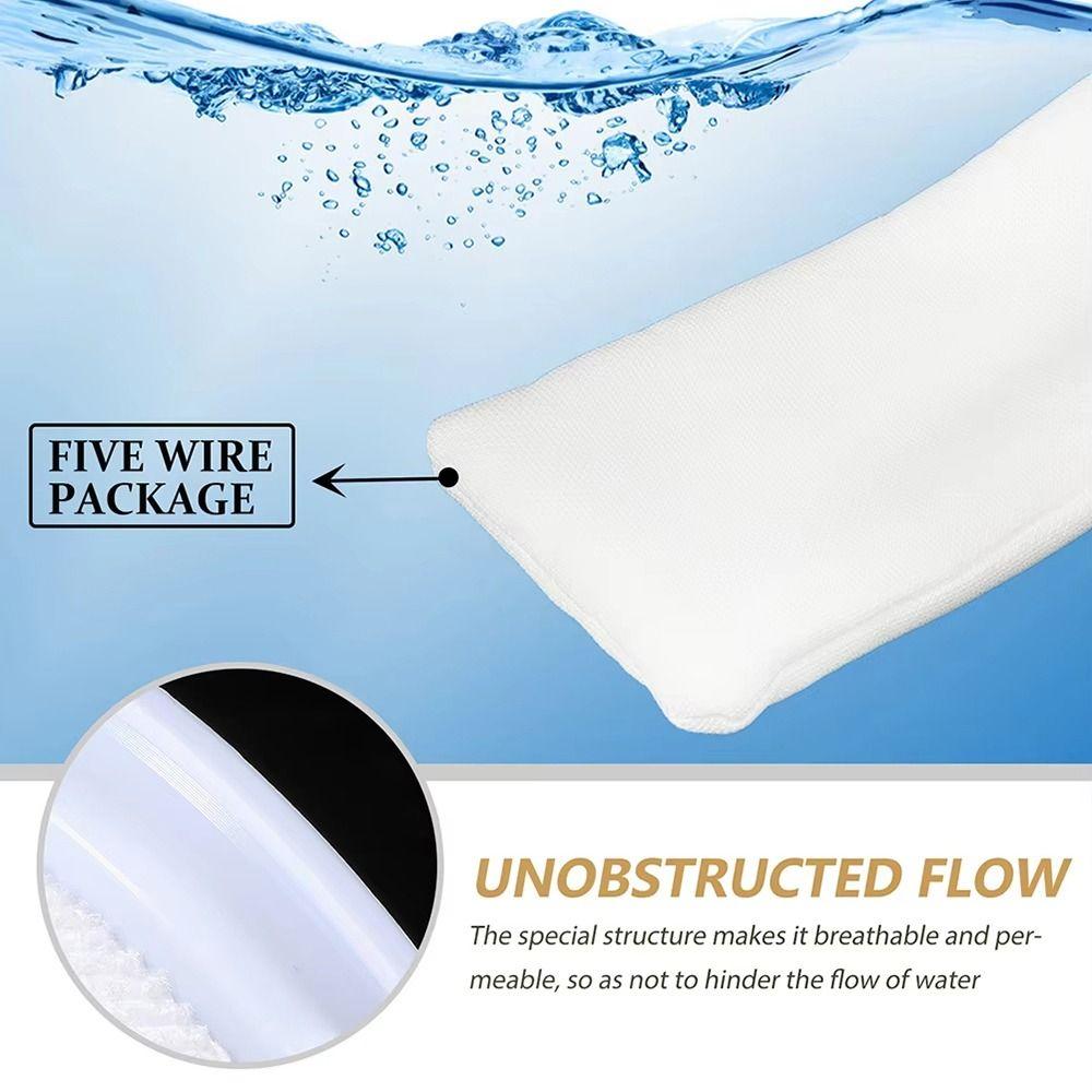 Reusable Aquarium Filter Bag Dry and Wet Separation Anti-overflow Fish Tank Filter Cotton Thickening with Frame