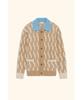 Drole De Monsieur Le Cardigan Torsades Bicolore D0Wcw25223Whm
