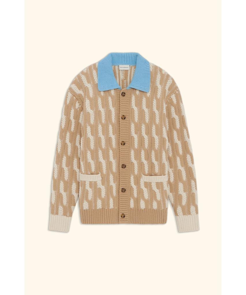 Drole De Monsieur Le Cardigan Torsades Bicolore D0Wcw25223Whm