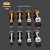 G23 Titanium Zirconia Inlaid Inner-Threaded Lip & Cartilage Stud Earring