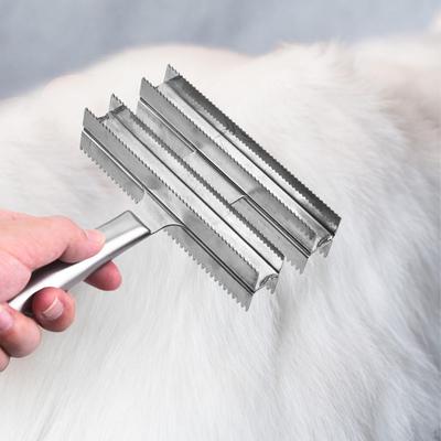 Horse Brush Comb Pet Rake Metal Shedding Blade Care Tool Deshedding for Cats