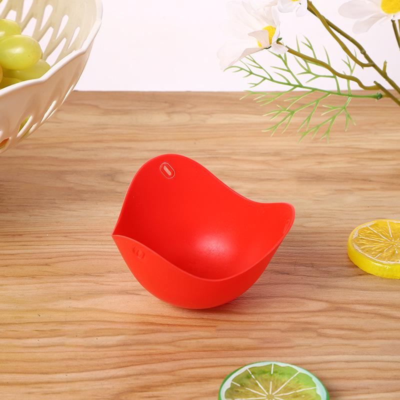 

Жаропрочный силиконовый противень для яйцеварки, антипригарная пищевая форма для жареных или приготовленных на пару яиц красный