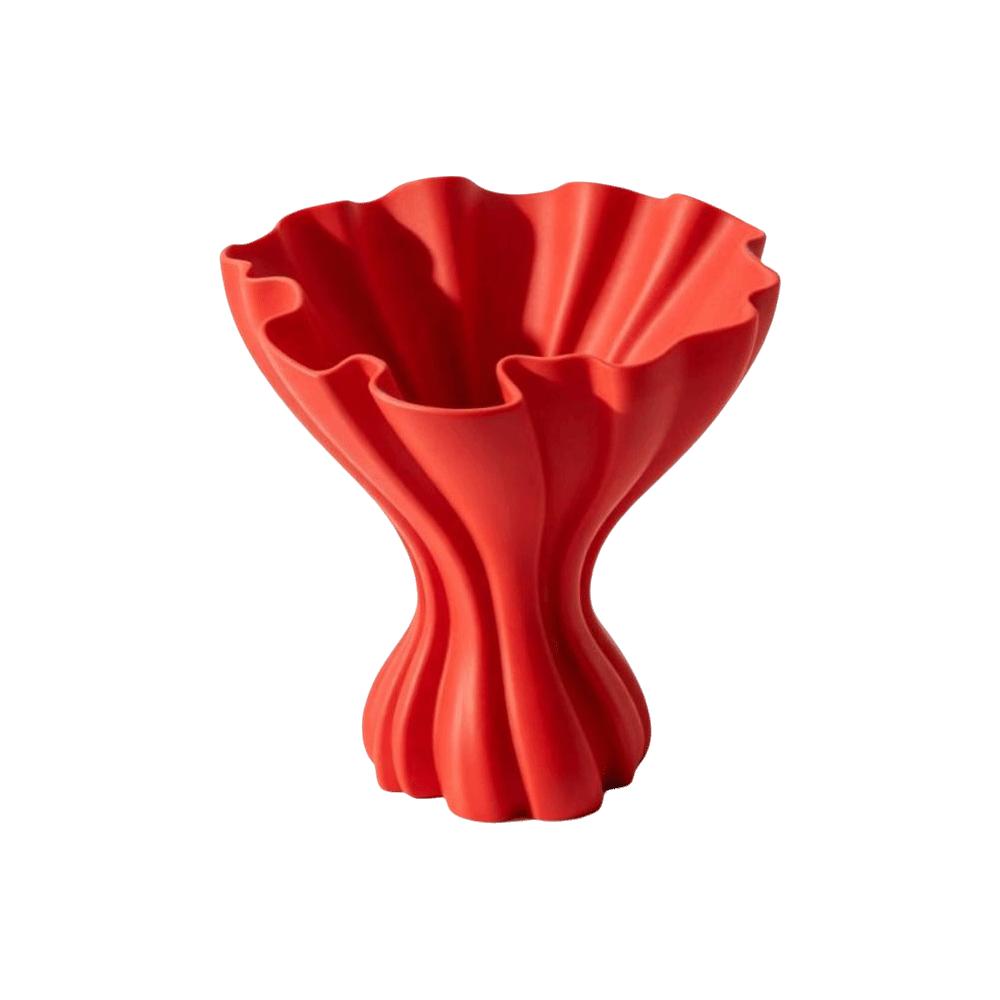 Nordic Style Dress Hem Vase Creative 3D Printing Minimalist Vase Modern Art Twisted Design Desktop Ornament Table