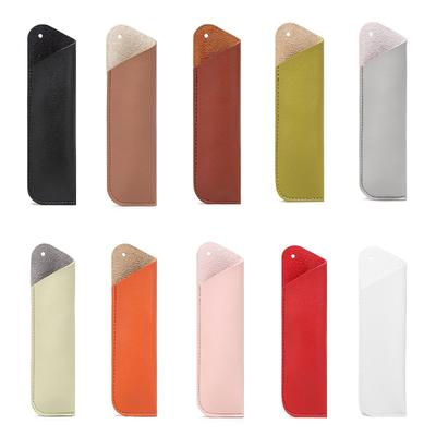 Pen Case Protect Pen Protective Sleeve for Ballpoint Pen Pencil PU Leather Pen Holder Sleeve Handmade Protective Cover
