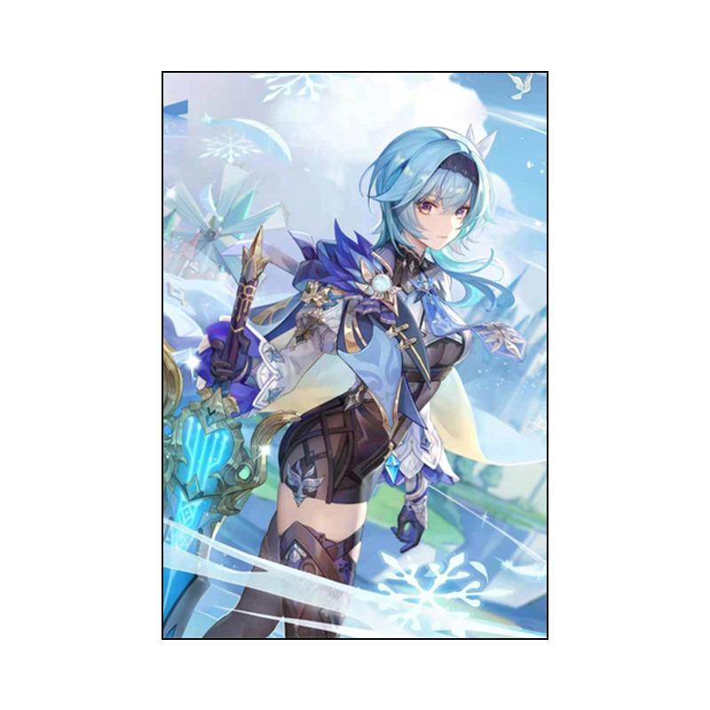 Anime Desen Animat Joc Genshin Impact Pictură pe Pânză Imprimare Artă de Perete Poster cu Personaj Imagine Decorațiuni pentru Casă Cameră Copii Murală