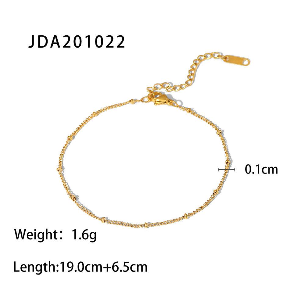 New Style Trendy Female Anklets Barefoot Crochet Sandals Foot Leg New 2mm Wide Figaro Chain Fine Anklet for Women Ins Style